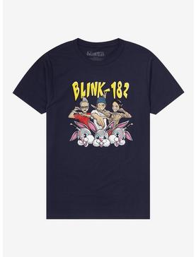 Plus Size Blink-182 Band & Bunnies Boyfriend Fit Girls T-Shirt, , hi-res
