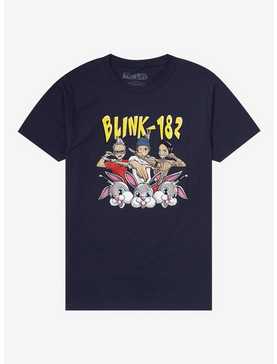 Blink-182 Band & Bunnies Boyfriend Fit Girls T-Shirt, , hi-res