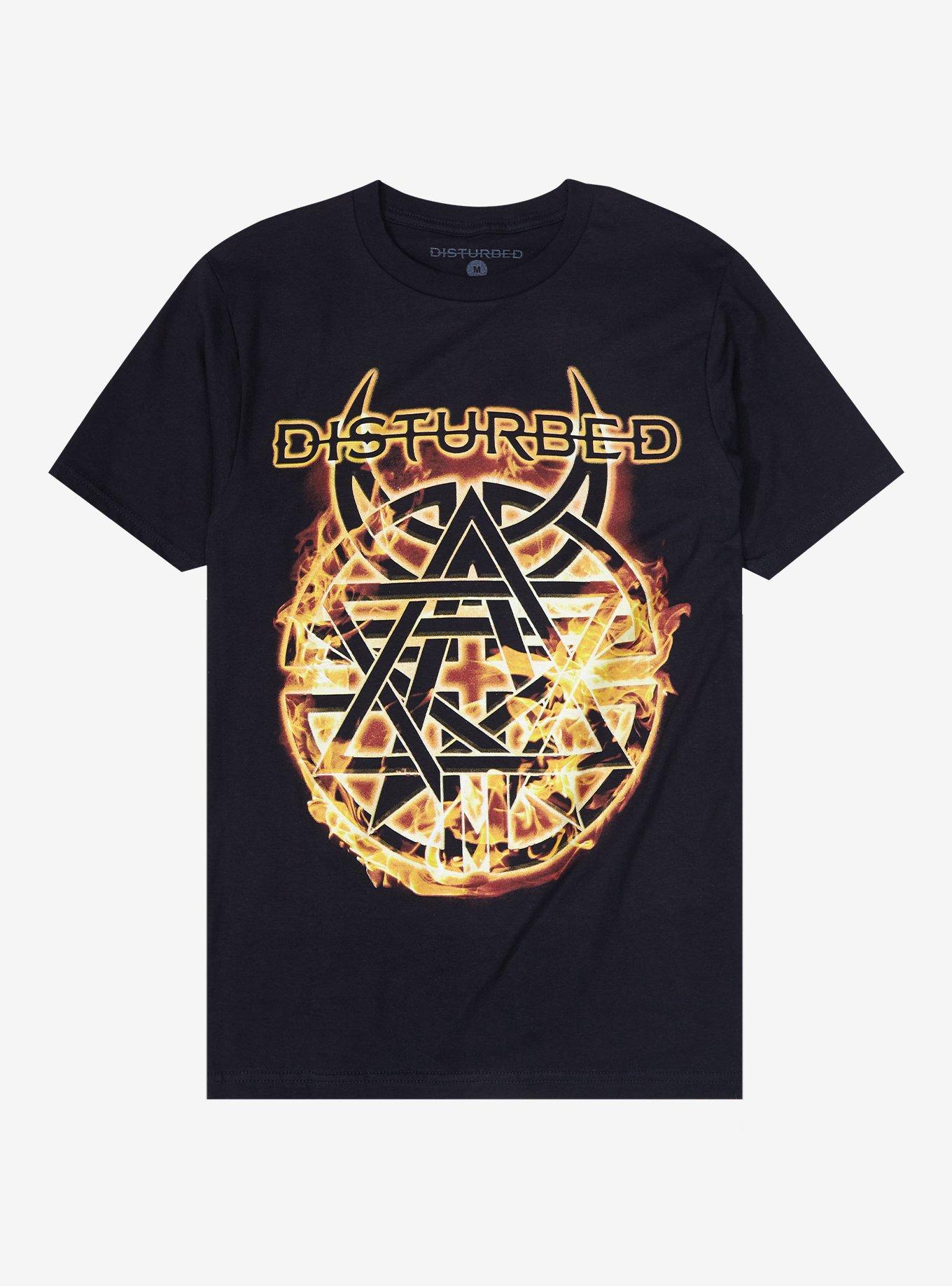 Disturbed Flames Logo Girls T-Shirt | Hot Topic