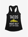 It's Happy Bunny Tacos Might Help Womens Tank Top, , hi-res