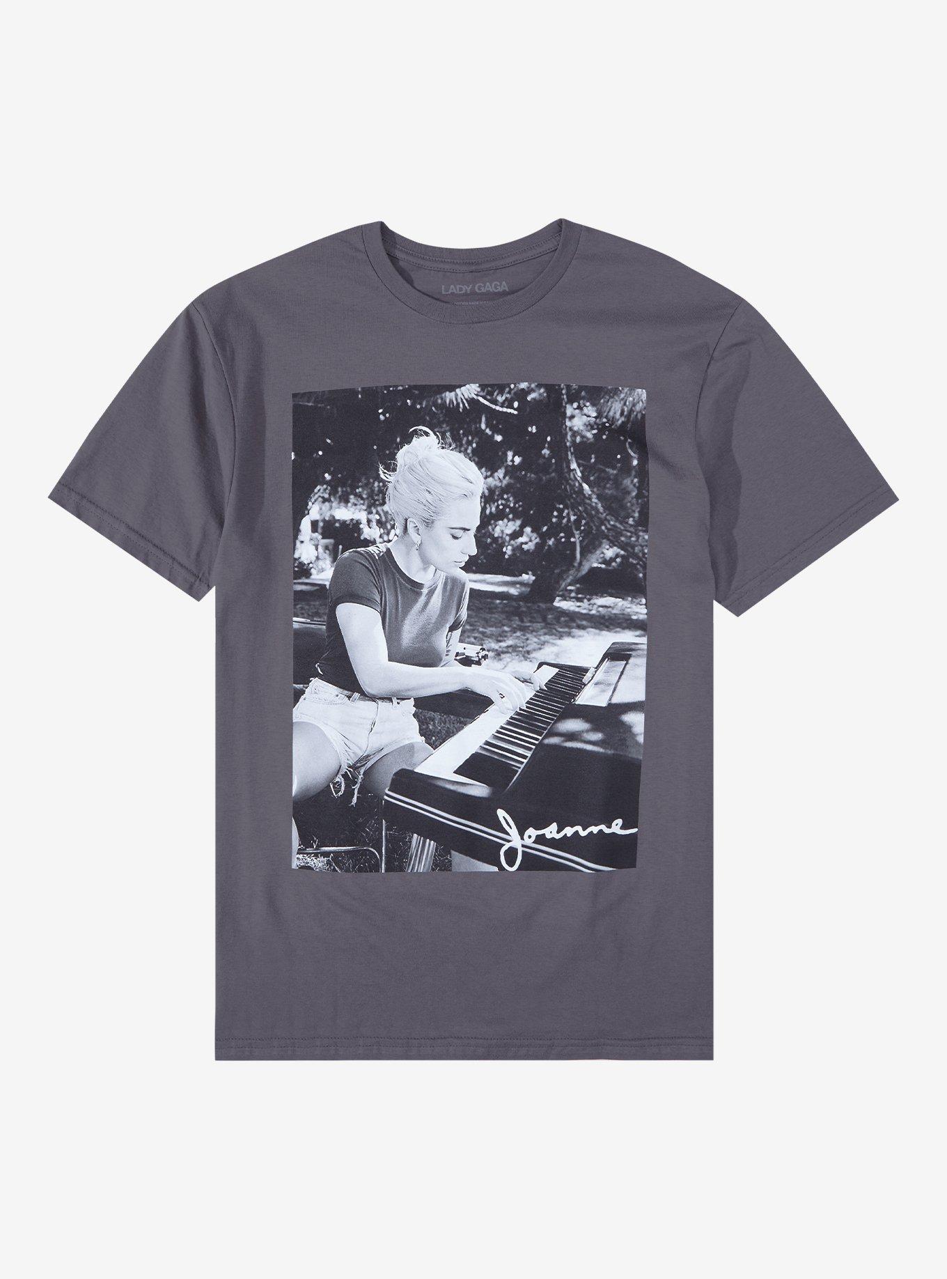 Lady Gaga Joanne Portrait Boyfriend Fit Girls T-Shirt, CHARCOAL, hi-res