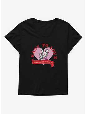 It's Happy Bunny Easy To Love Womens T-Shirt Plus Size, , hi-res