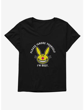 It's Happy Bunny Ignore Yourself Womens T-Shirt Plus Size, , hi-res