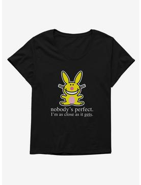 It's Happy Bunny Nobody's Perfect Womens T-Shirt Plus Size, , hi-res