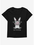 It's Happy Bunny Not Listening Womens T-Shirt Plus Size, , hi-res