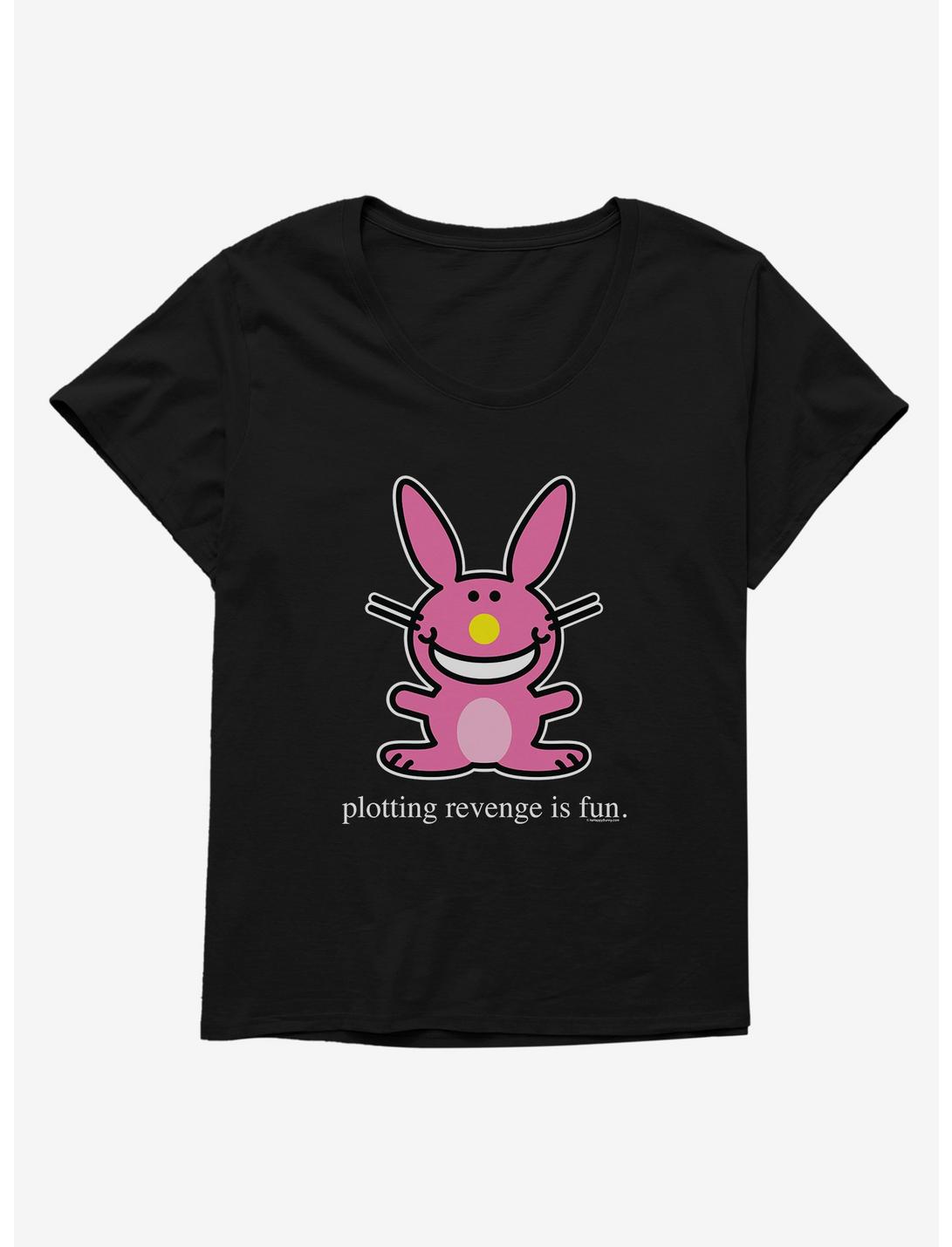 It's Happy Bunny Revenge Is Fun Womens T-Shirt Plus Size, , hi-res