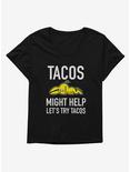 It's Happy Bunny Tacos Might Help Womens T-Shirt Plus Size, , hi-res