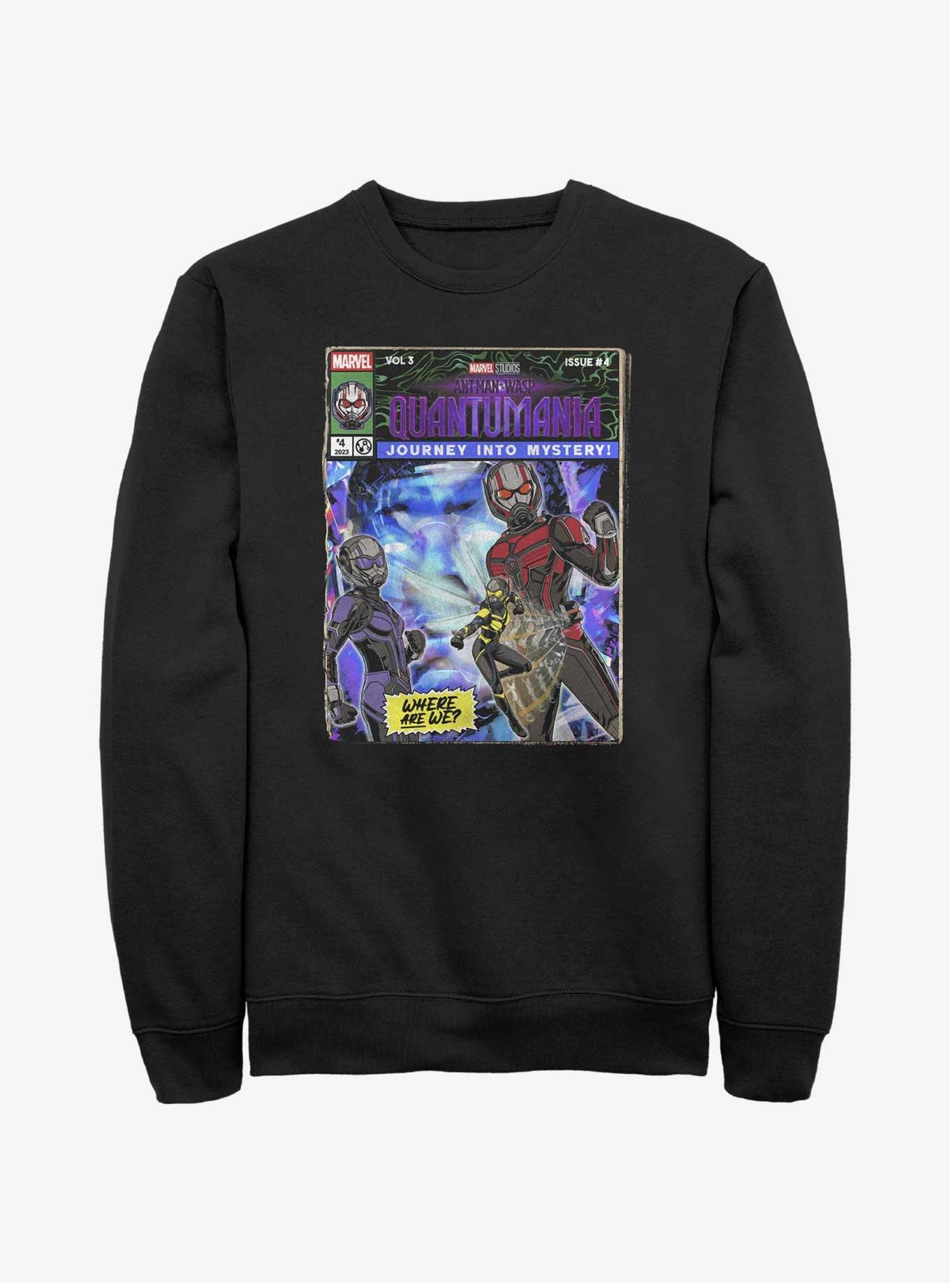 Marvel Ant-Man and the Wasp: Quantumania Journey Into Mystery Comic Cover Sweatshirt, BLACK, hi-res