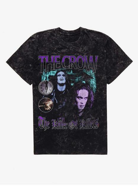 The Crow The Killer Of Killers Mineral Wash T-Shirt - BLACK | Hot Topic