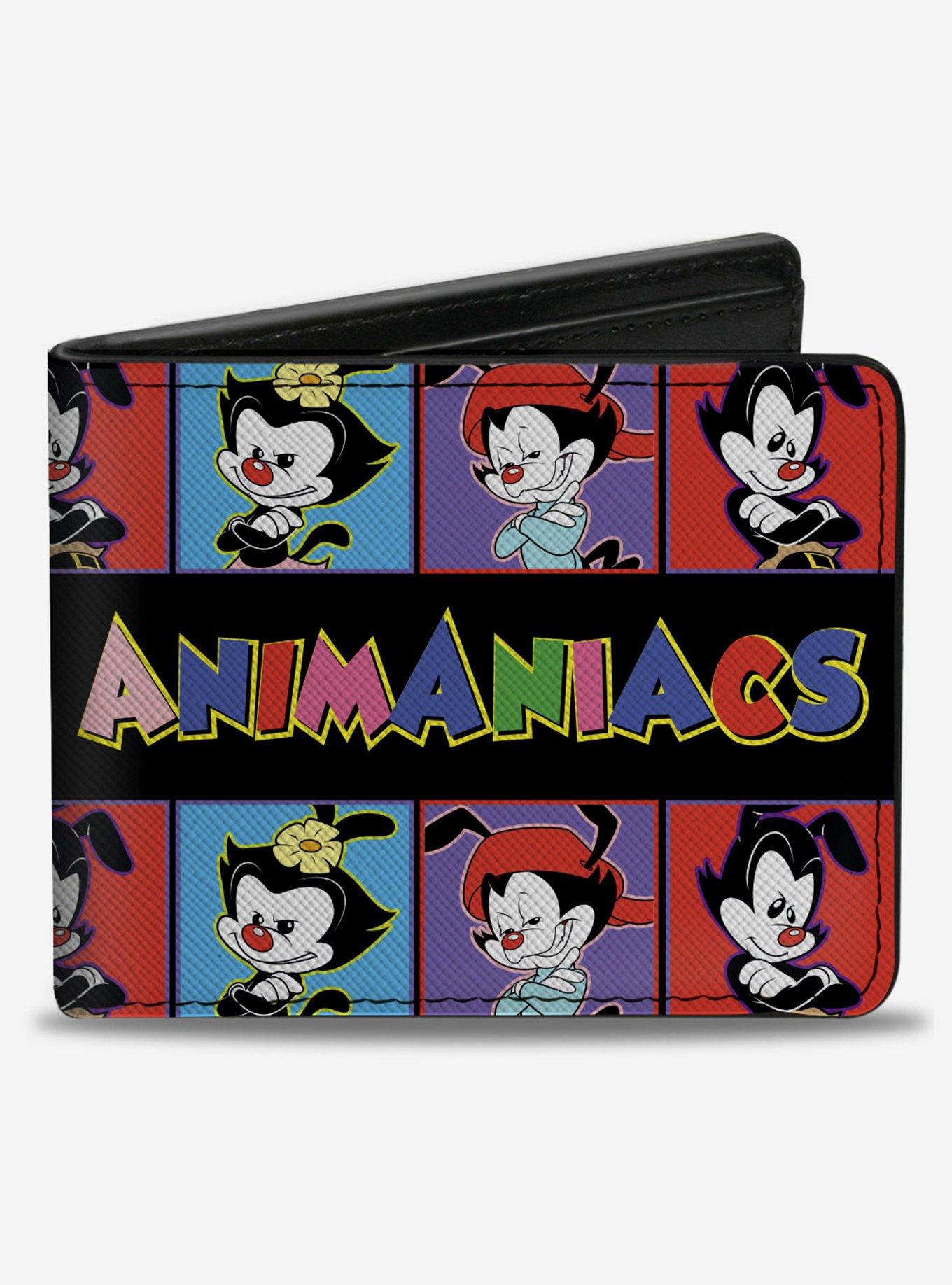 Animaniacs Yakko Wakko and Dot Block Poses Bifold Wallet, , hi-res