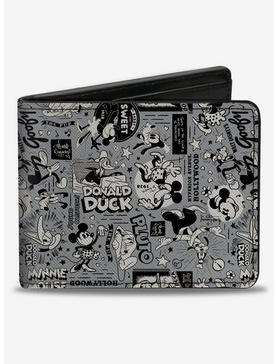 Disney100 Classic Fab Five Characters Collage Bifold Wallet, , hi-res