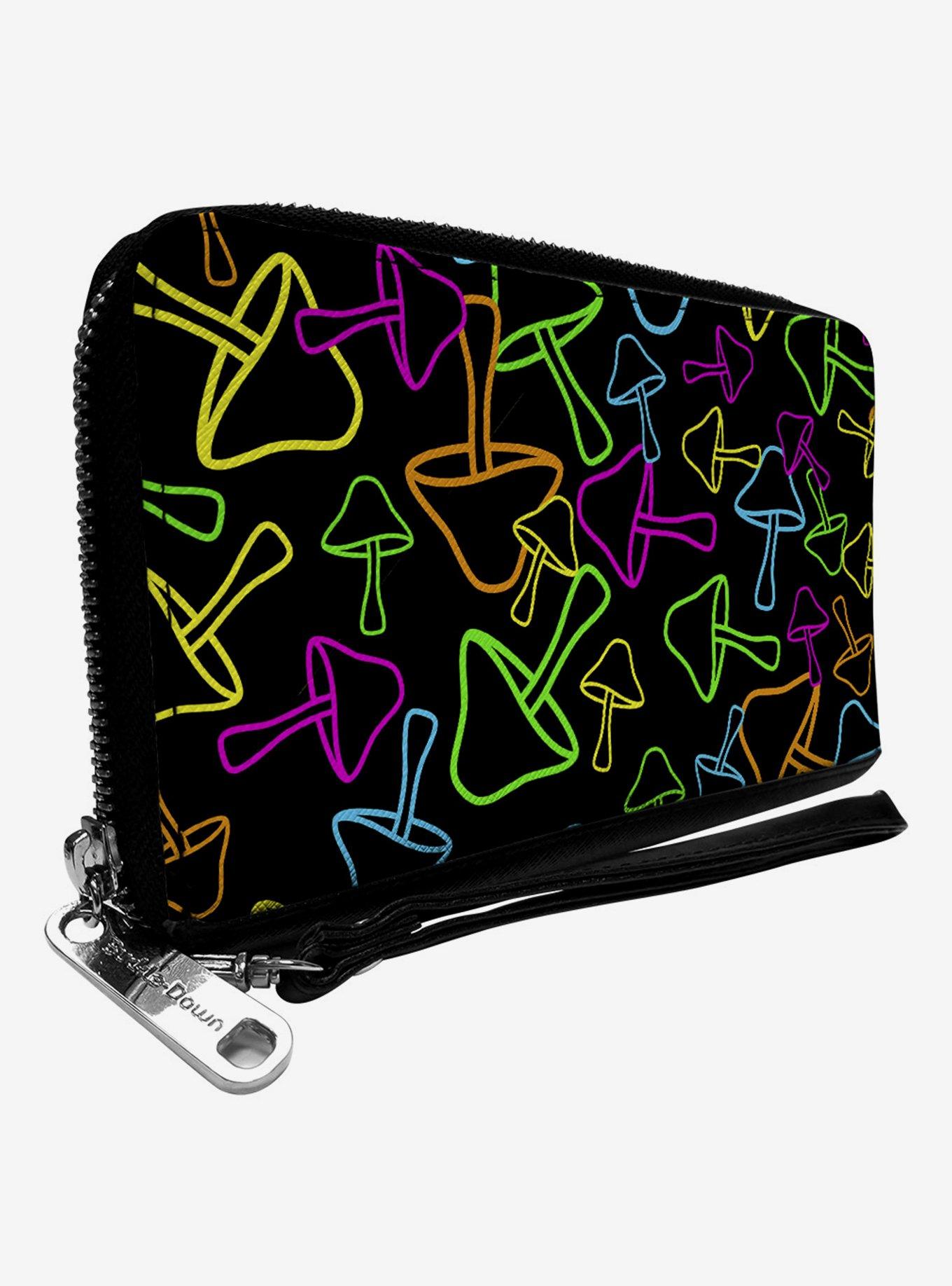 Panettone printed patent-leather wallet