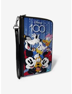 Disney100 Mickey and Friends Photo Booth Pose Blues Zip Around Wallet, , hi-res