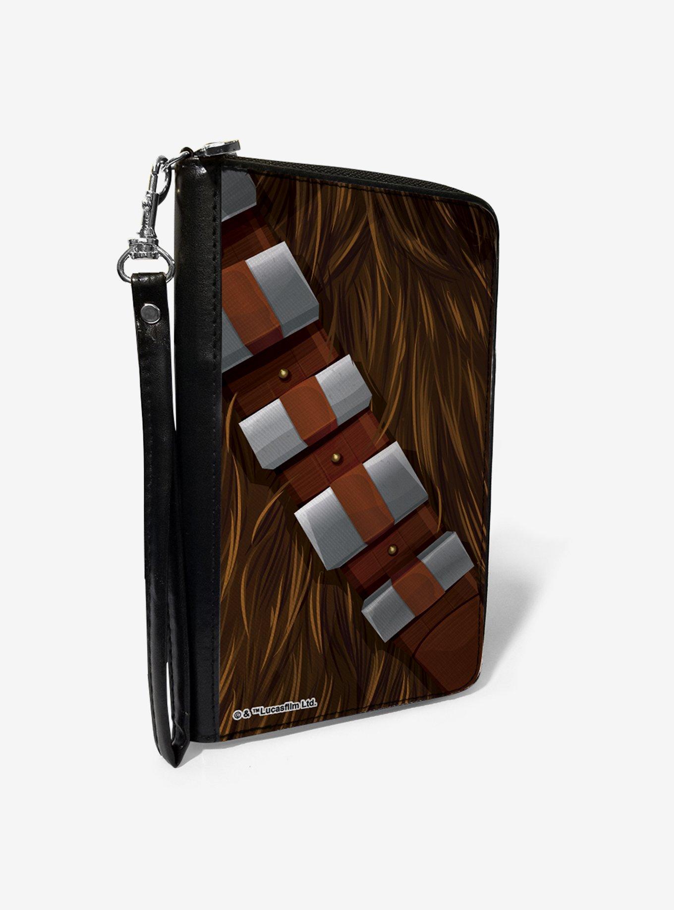 Star Wars Chewbacca Character Close Up Bandolier Zip Around Wallet