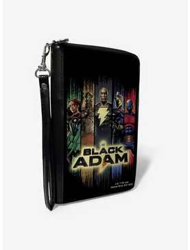 DC Comics Black Adam and Justice Society Group Pose with Logo Zip Around Wallet, , hi-res