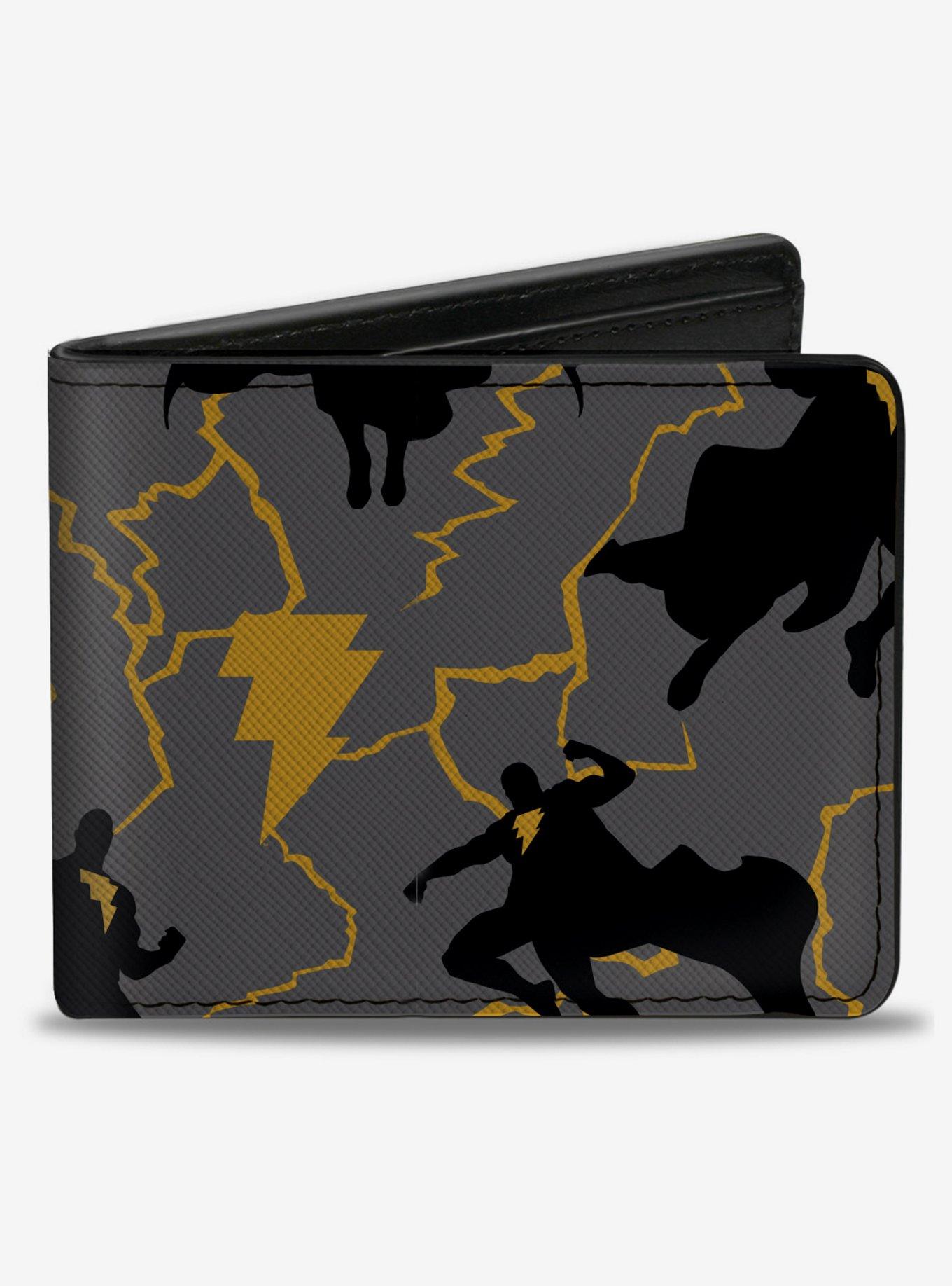 DC Comics Black Adam Silhouette Action Poses Bifold Wallet, , hi-res