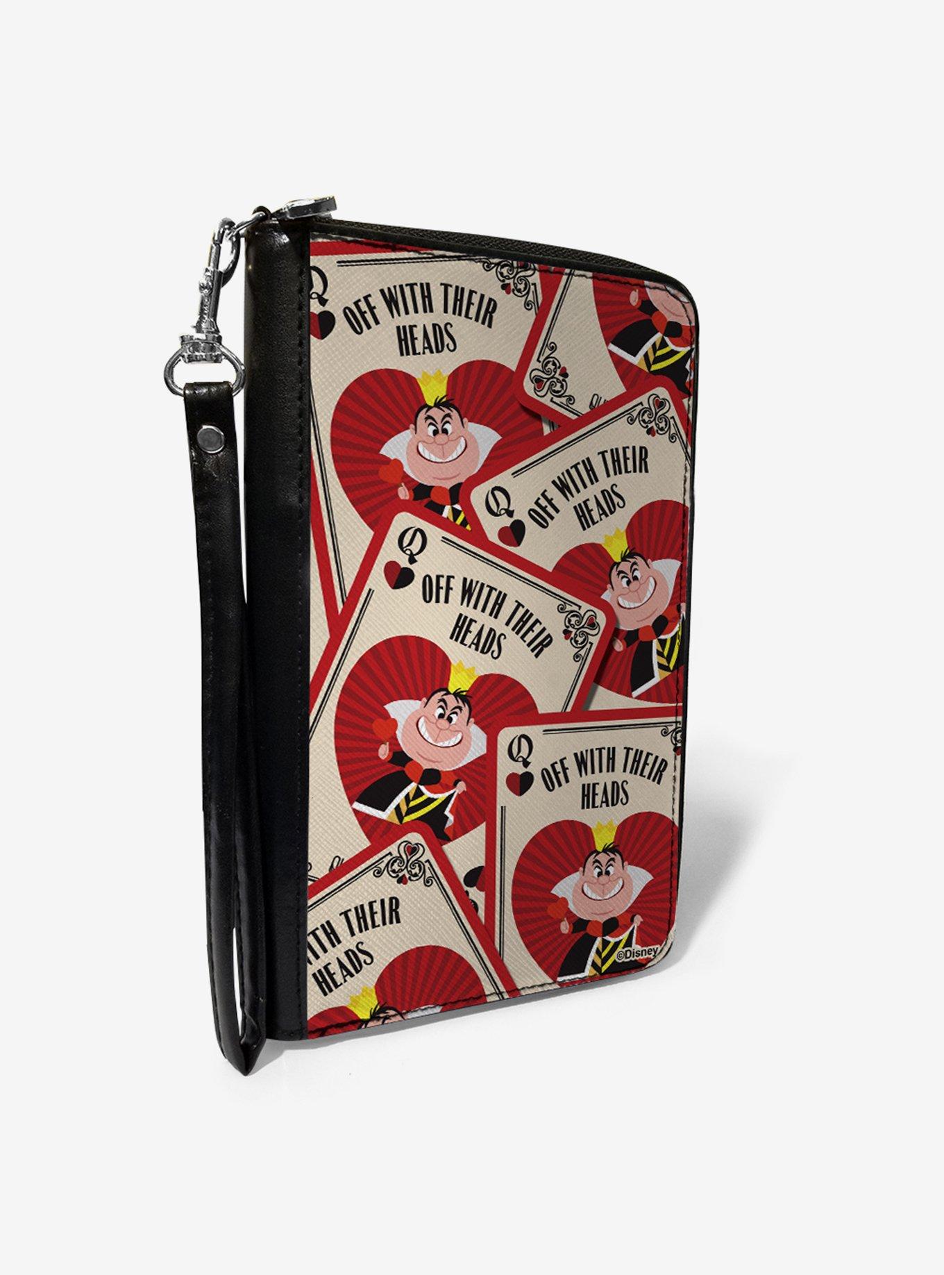 Alice in Wonderland Aces of Hearts Zip Around Wallet