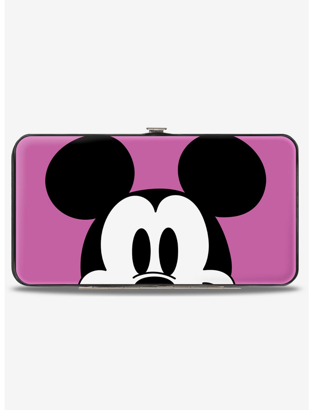 Disney Mickey Mouse Face Character Close Up and Autograph Hinged Wallet, , hi-res