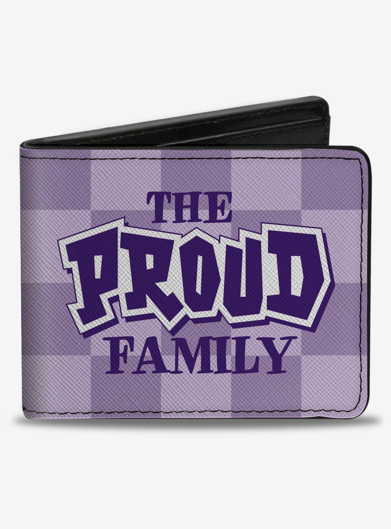 Disney The Proud Family Title Logo Checker Bifold Wallet, , hi-res