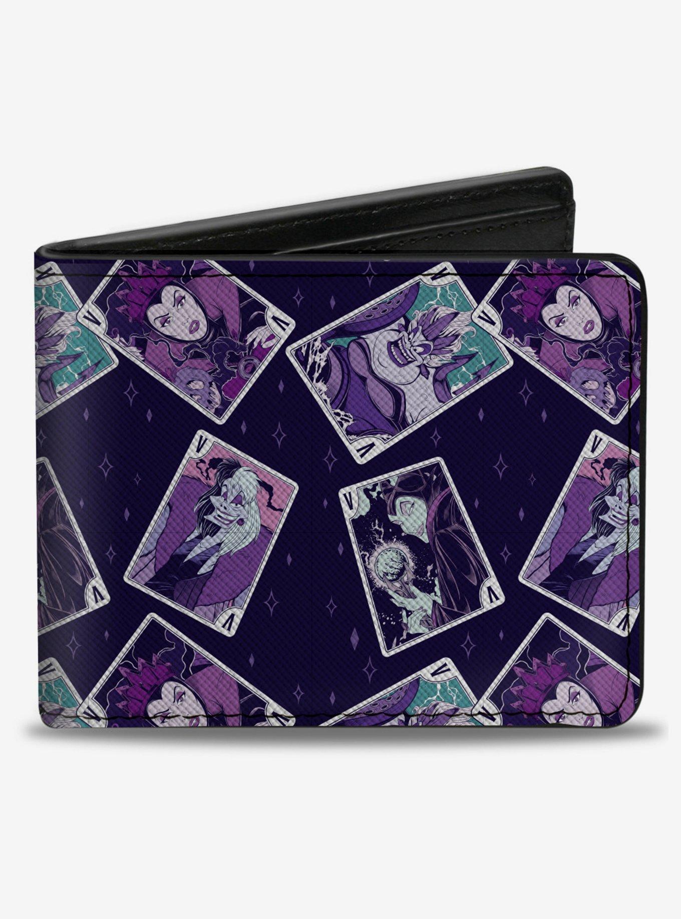 Disney Villains Card Poses Collage Bifold Wallet, , hi-res