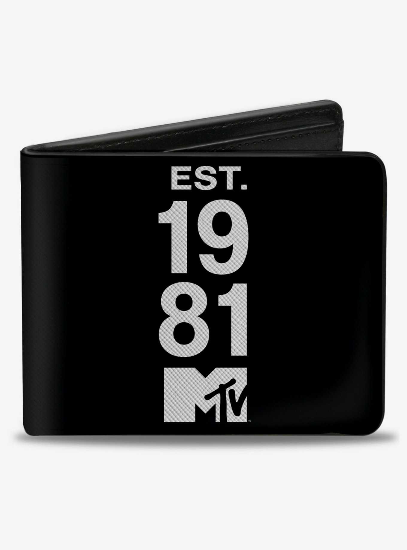 MTV Est. 1981 Text and Logo Bifold Wallet, , hi-res