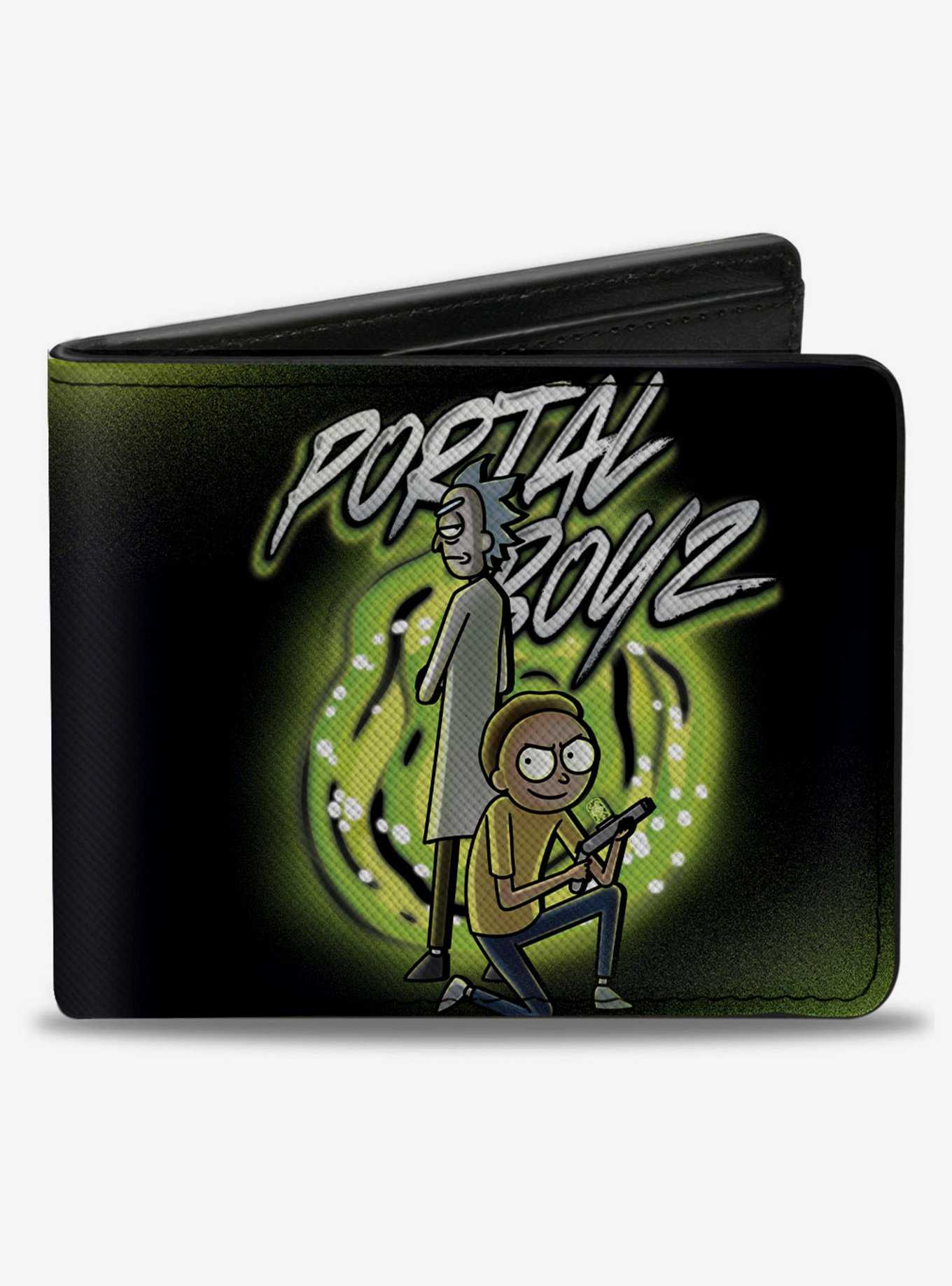 Rick and Morty Portal Boyz Pose Bifold Wallet, , hi-res