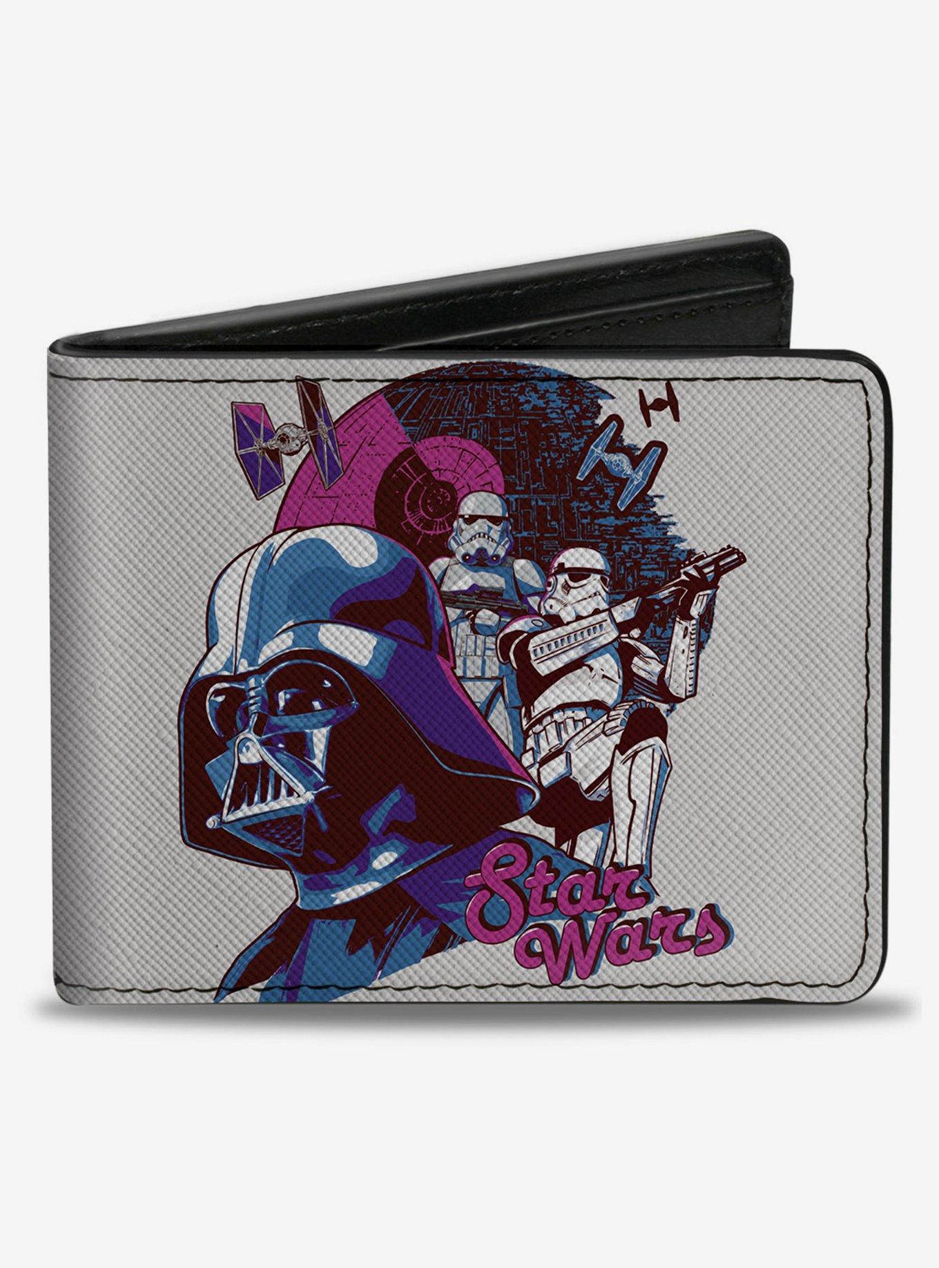 Star Wars Darth Vader and Stormtroopers Death Star Pose Bifold Wallet, , hi-res