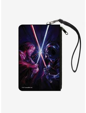 Star Wars Darth Vader Brush Stroke Pose Canvas Zip Clutch Wallet, , hi-res