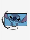 Disney Lilo & Stitch Sweet Smiling Pose Close Up Canvas Zip Clutch Wallet, , hi-res