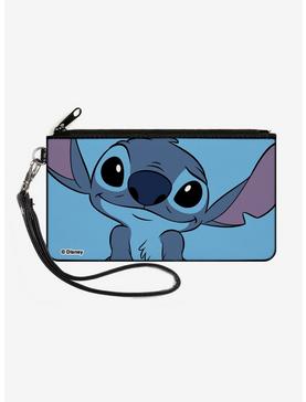 Disney Lilo & Stitch Sweet Smiling Pose Close Up Canvas Zip Clutch Wallet, , hi-res