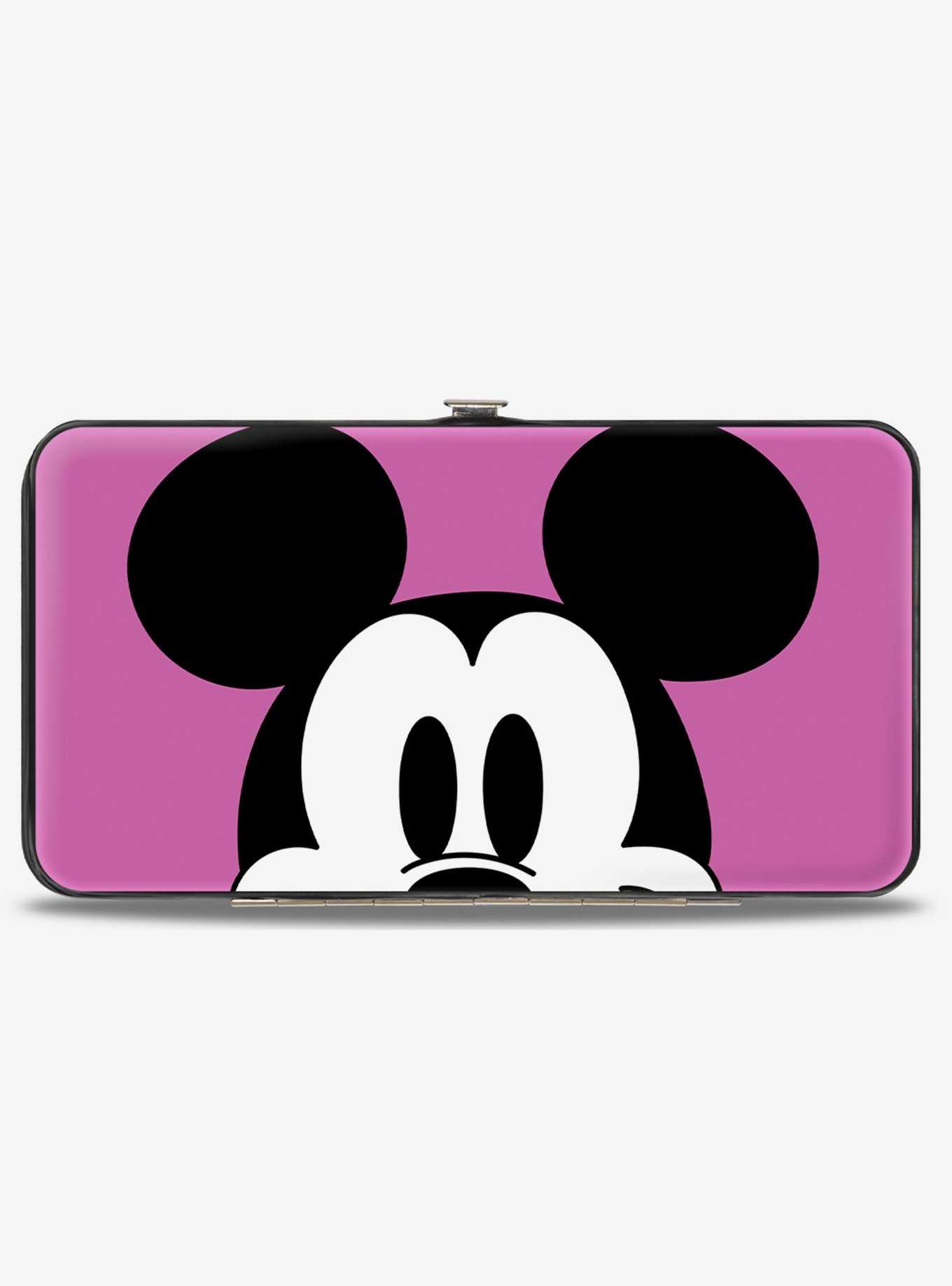Disney Mickey Mouse Face Character Close Up and Autograph Hinged Wallet, , hi-res