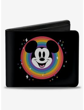 Disney Mickey Mouse Smiling Face and Pride Signature Bifold Wallet, , hi-res