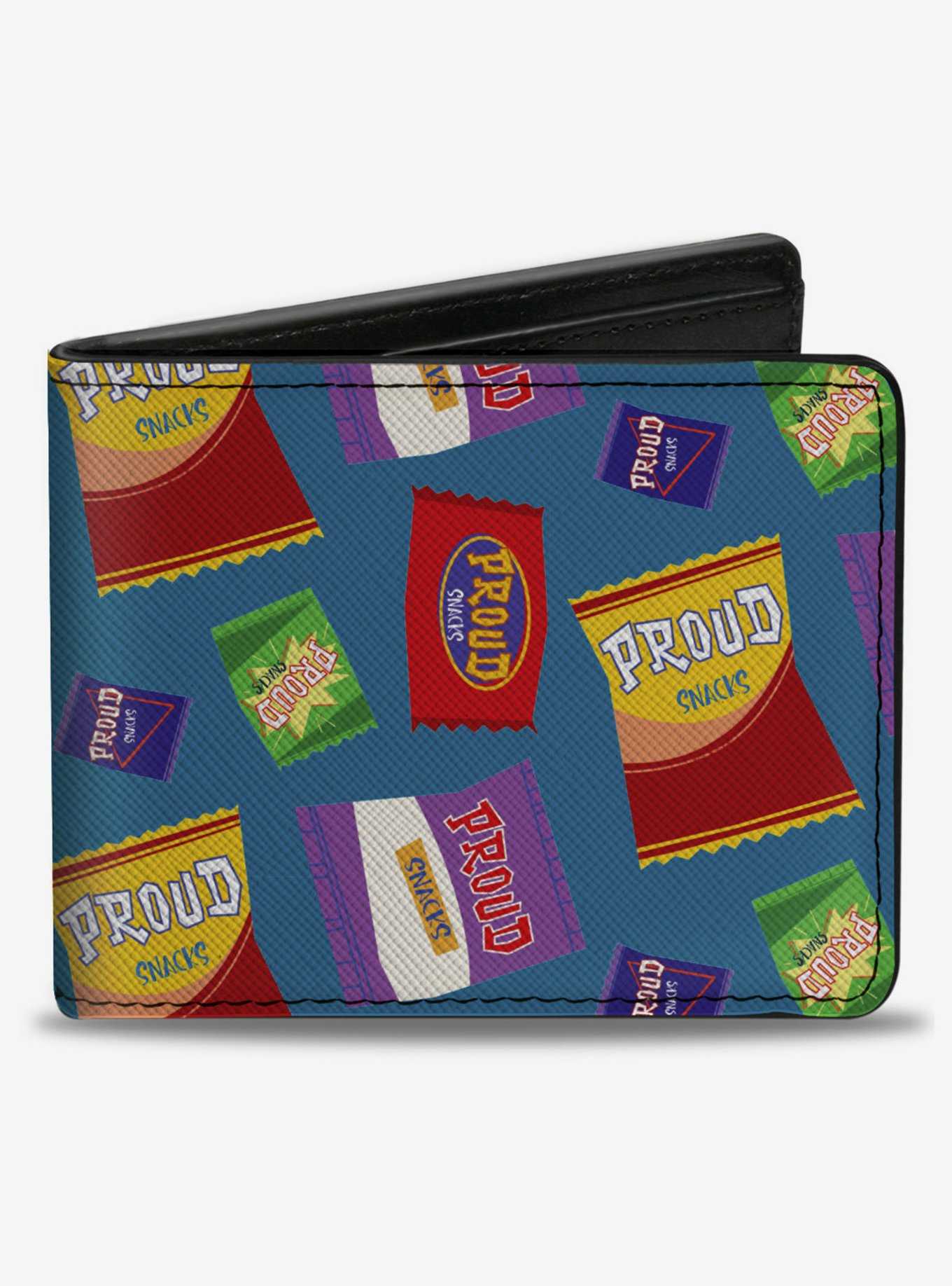 Disney The Proud Family Snacks Scattered Bifold Wallet, , hi-res