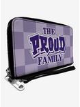 Disney The Proud Family Title Logo Checker Zip Around Wallet, , hi-res