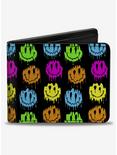 Smiley Faces Melted Mini Repeat Bifold Wallet, , hi-res