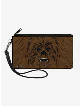 Star Wars Chewbacca Face Full Color Canvas Zip Clutch Wallet, , hi-res