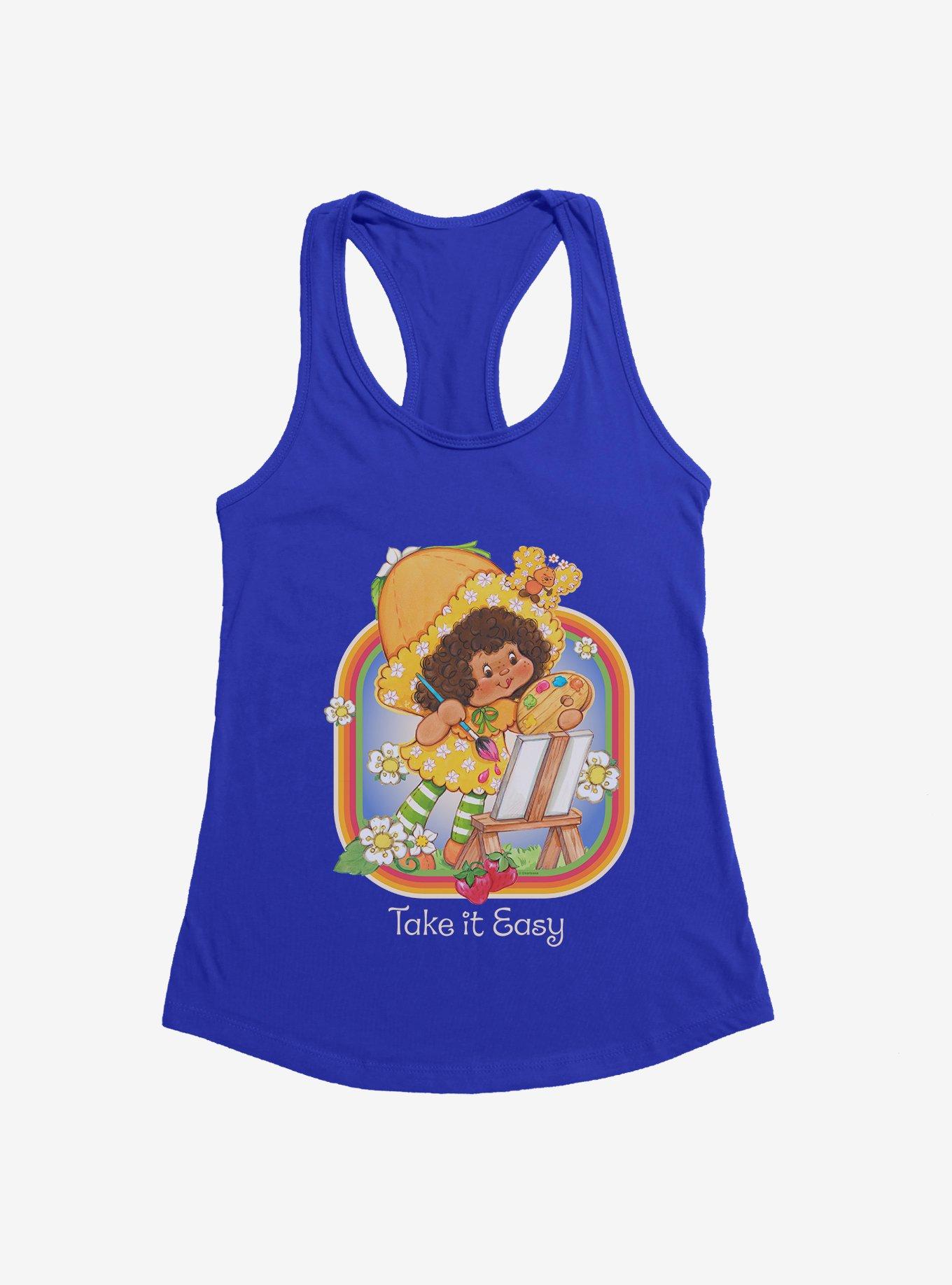 Strawberry Shortcake Orange Blossom Take It Easy Girls Tank, ROYAL, hi-res