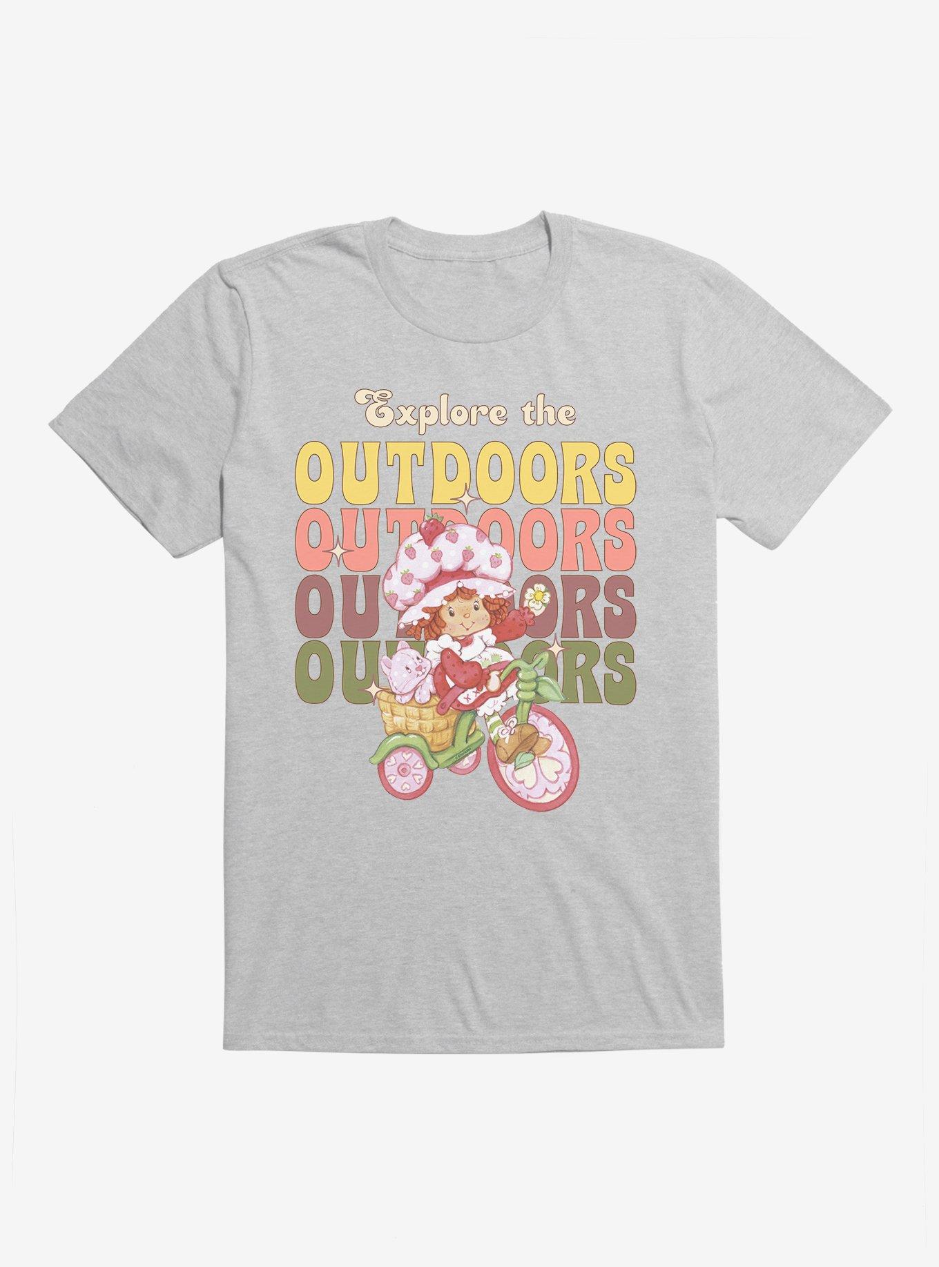 Strawberry Shortcake Explore The Outdoors T-Shirt, HEATHER GREY, hi-res