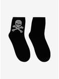 Skull & Crossbones Bling Ankle Socks, , hi-res