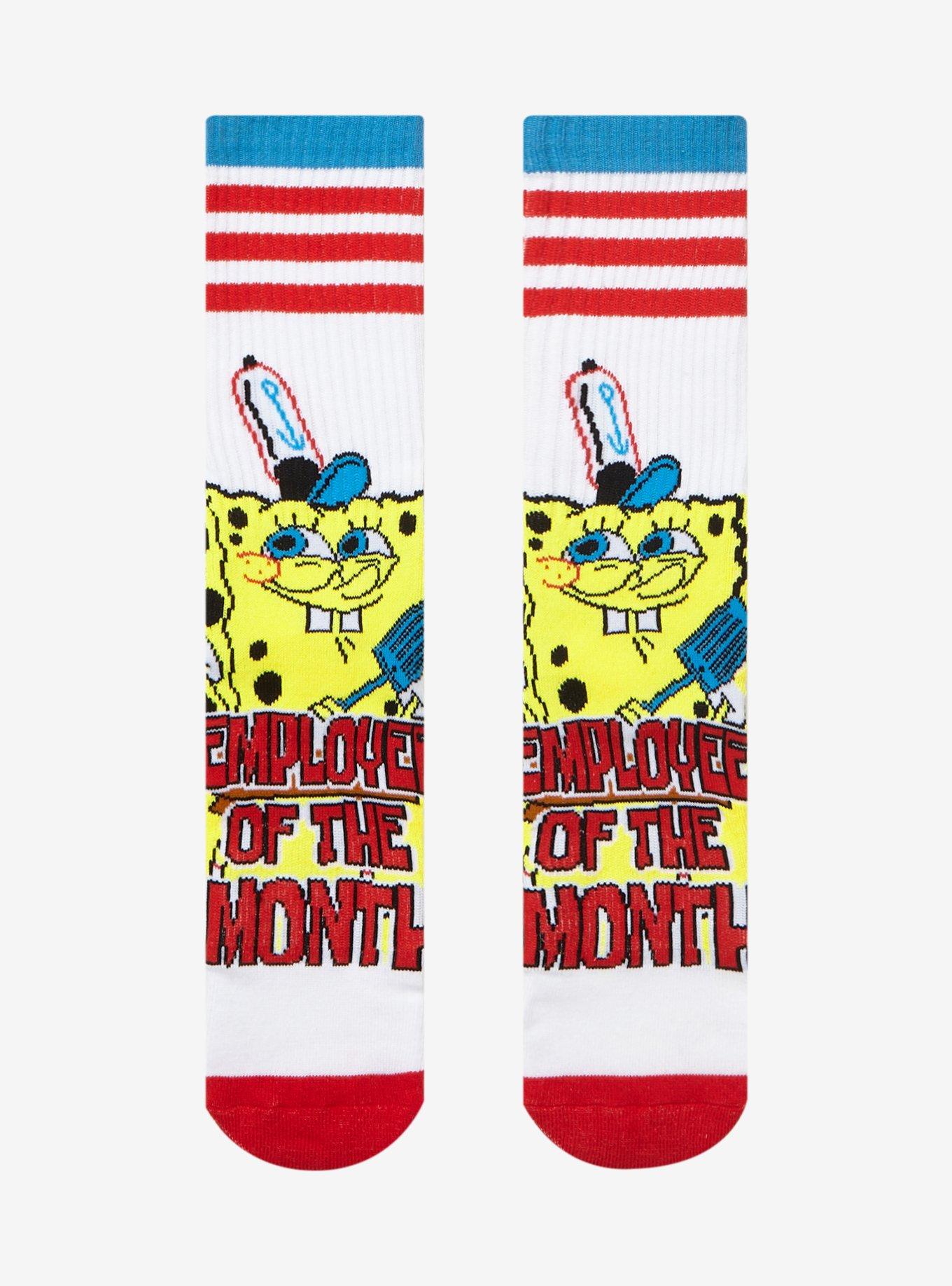 SpongeBob SquarePants Employee Of The Month Crew Socks, , hi-res