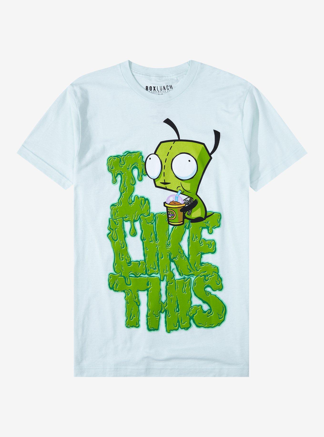 Invader Zim GIR I Like This T-Shirt - BoxLunch Exclusive, LIGHT BLUE, hi-res