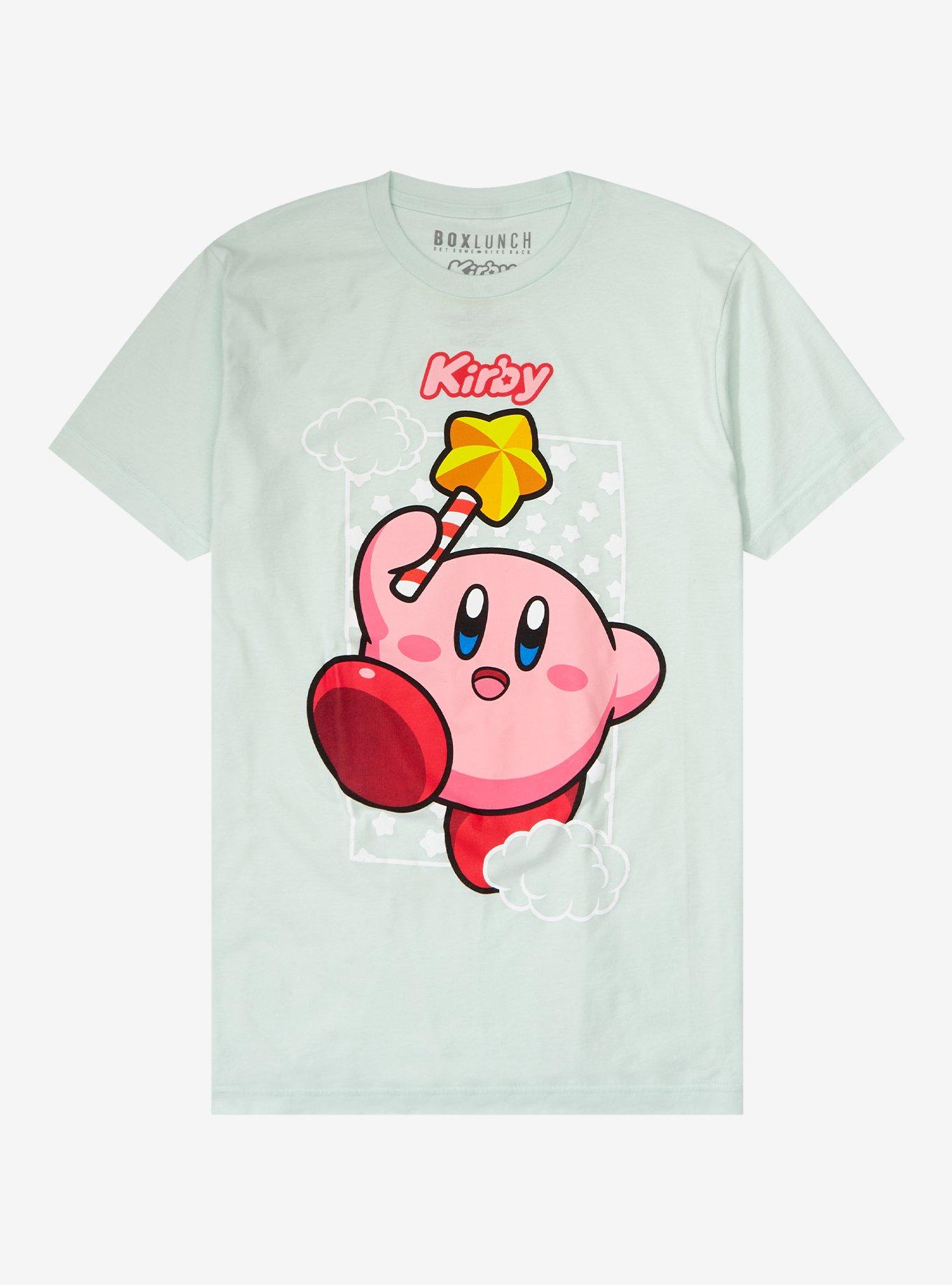 Nintendo Kirby Star Wand Portrait T-Shirt - BoxLunch Exclusive, LIGHT BLUE, hi-res