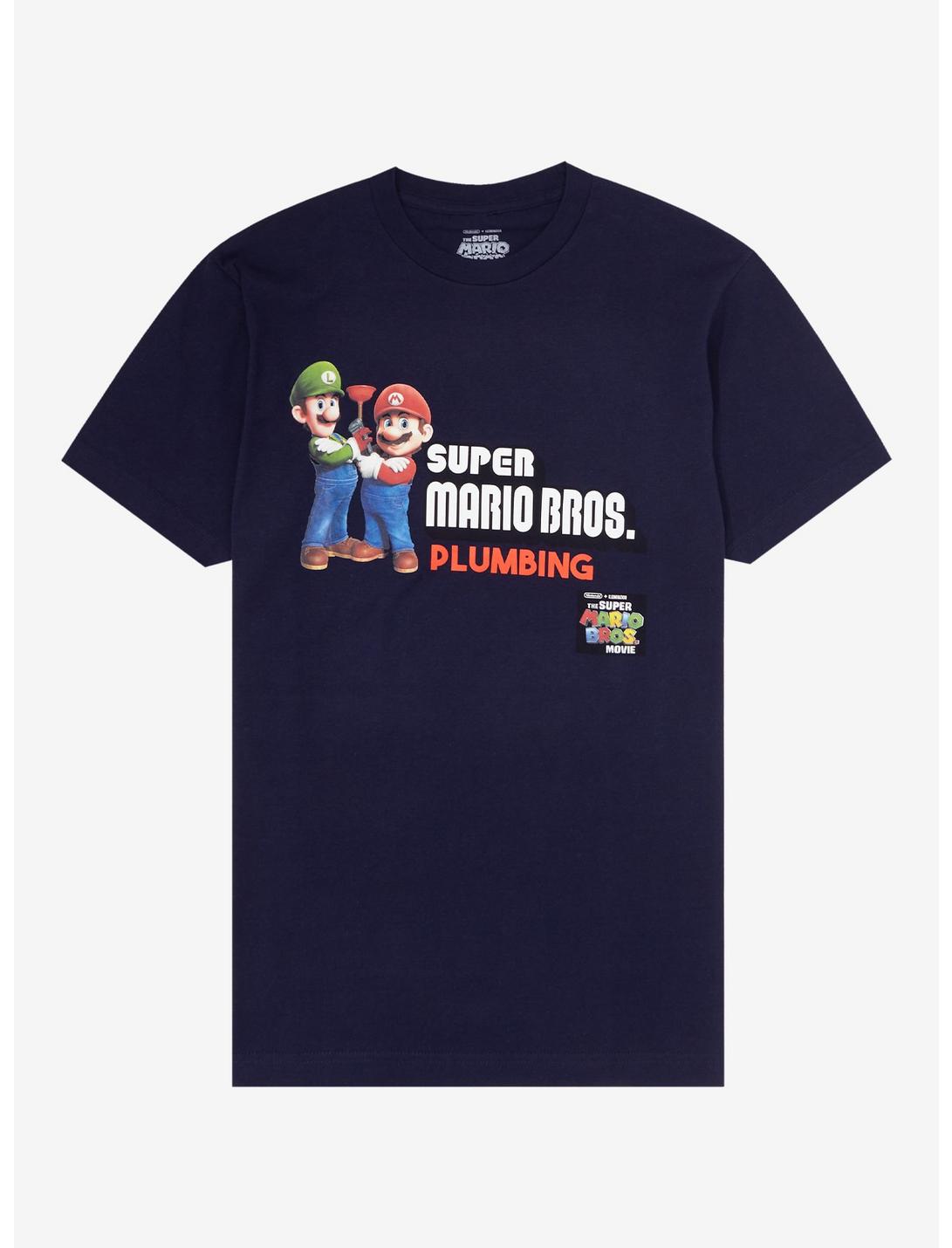 Nintendo Super Mario Bros. Luigi & Mario Portrait T-Shirt, NAVY, hi-res