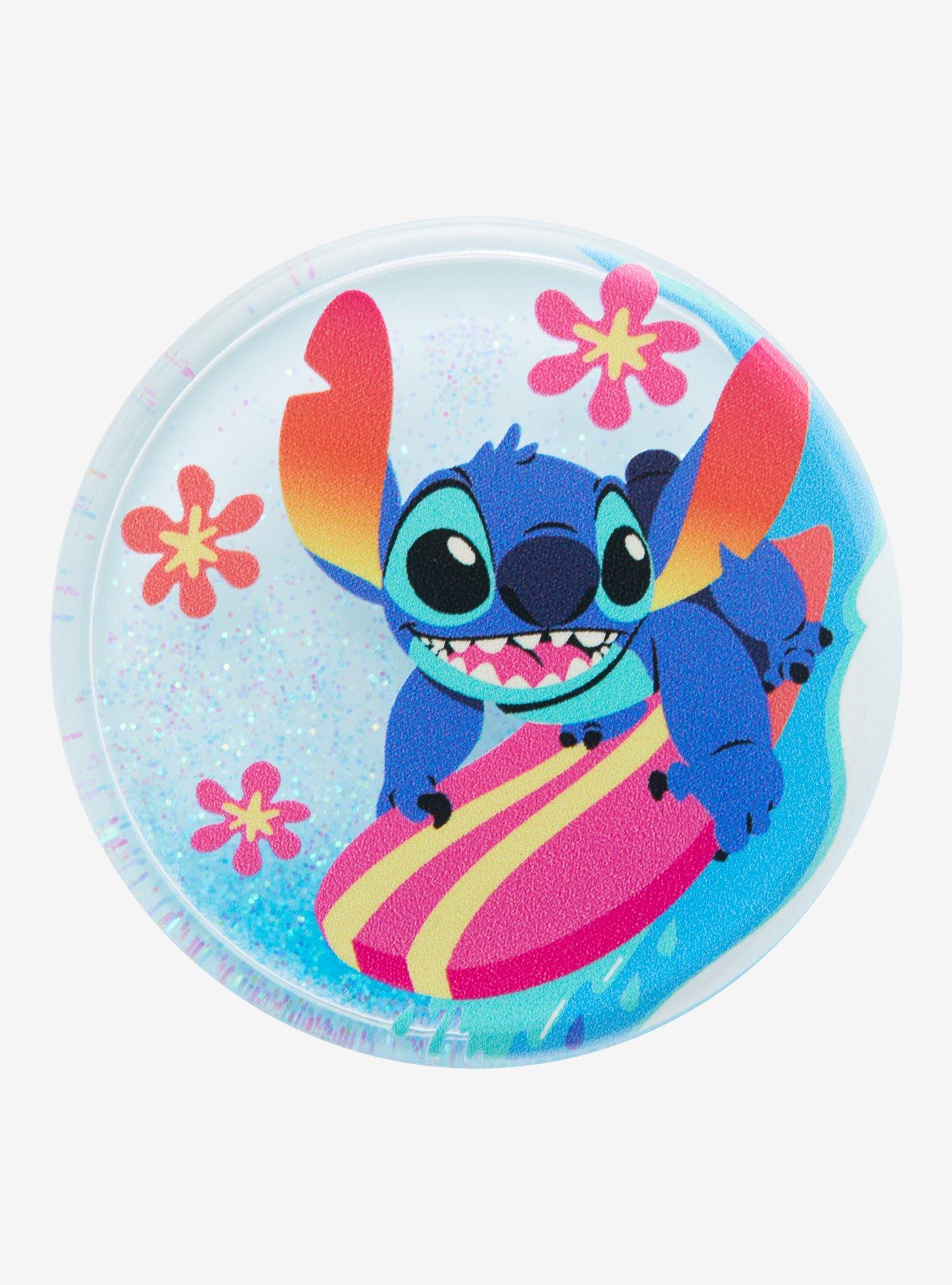 Disney Lilo & Stitch Glitter Surfing Stitch PopSocket PopGrip | BoxLunch