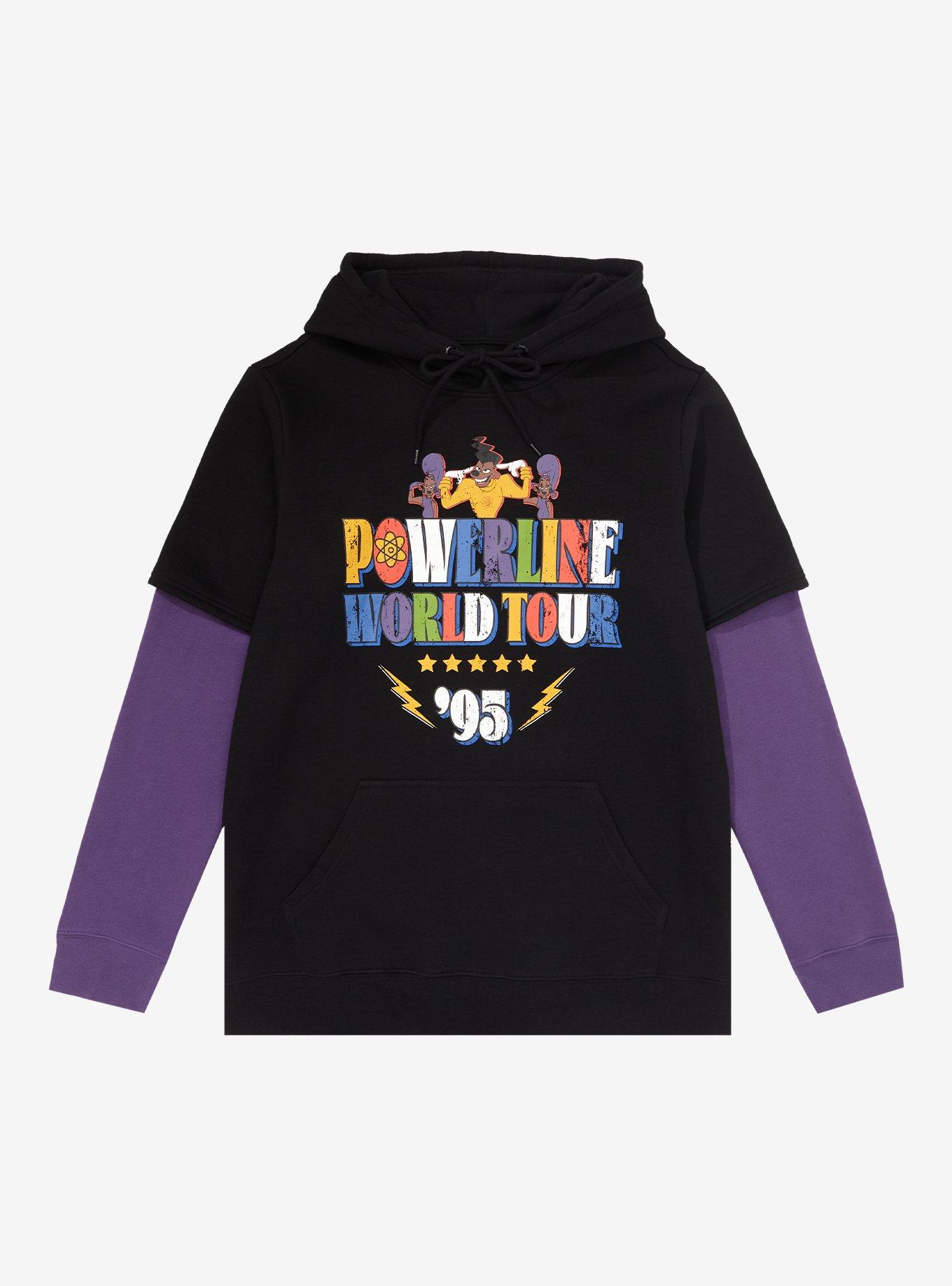 Disney A Goofy Movie Powerline World Tour Layered Hoodie - BoxLunch Exclusive, , hi-res