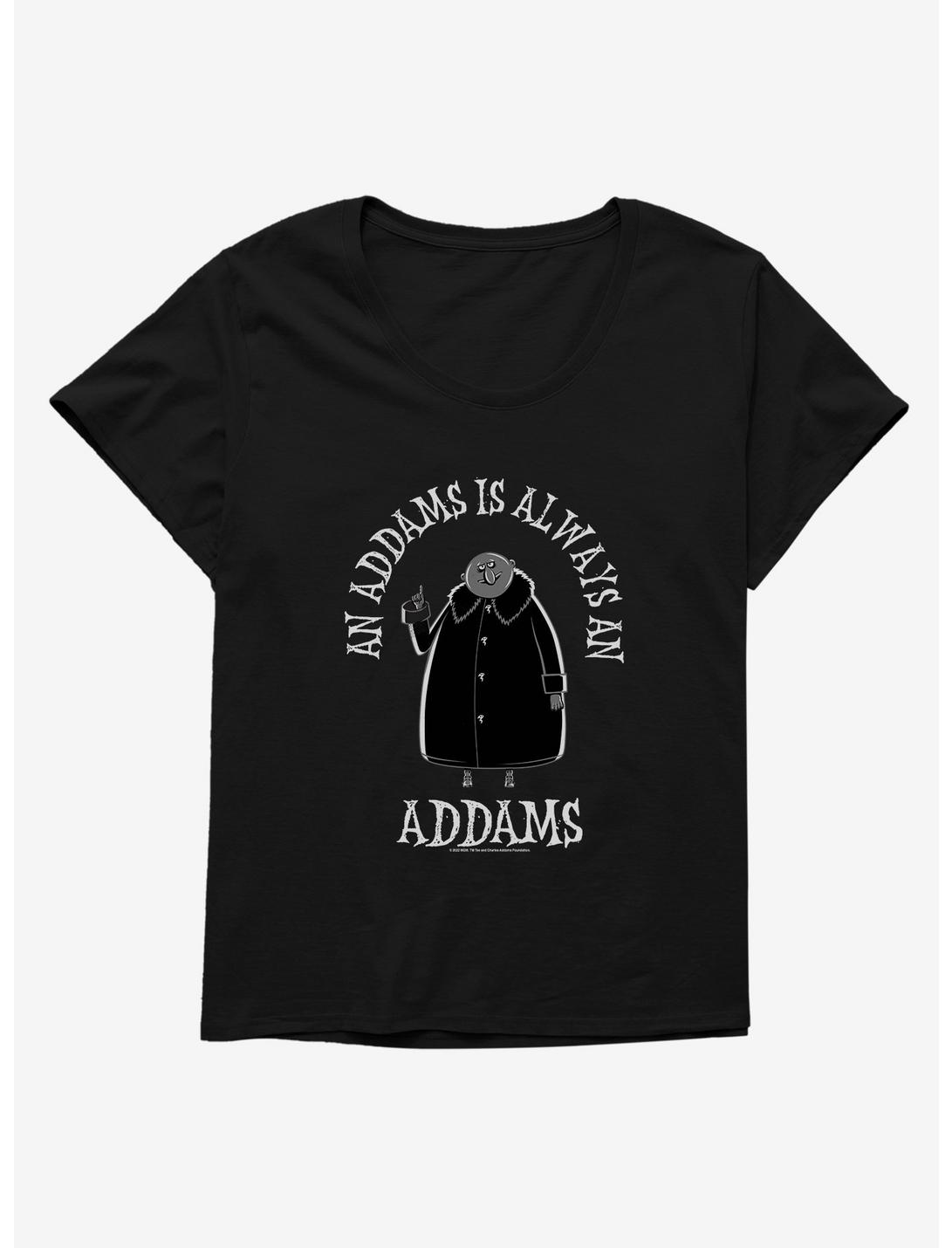 Addams Family Movie Always An Addams Womens T-Shirt Plus Size, BLACK, hi-res