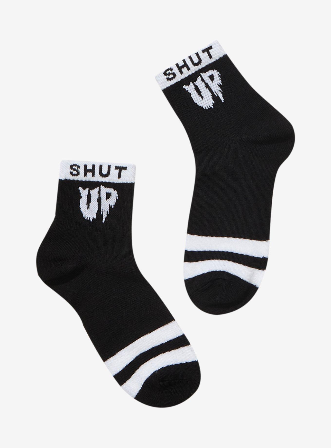 Shut Up Toe Stripe Ankle Socks, , hi-res