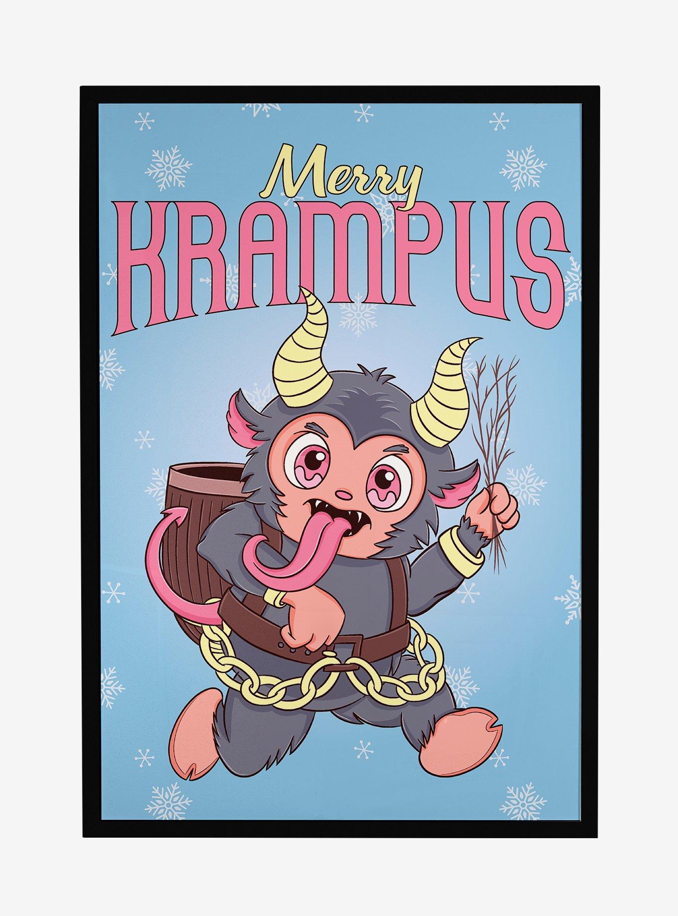 Krampus Merry Krampus Framed Poster, , hi-res