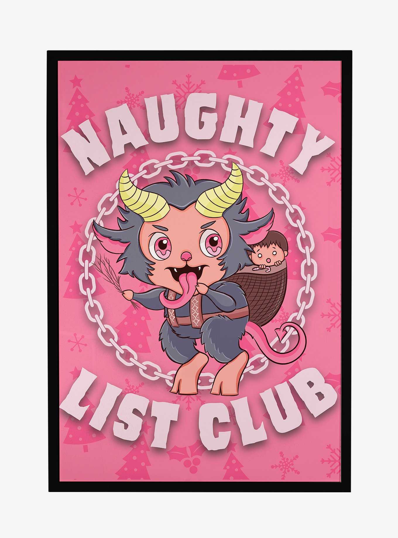 Krampus Naughty List Club Framed Poster, , hi-res