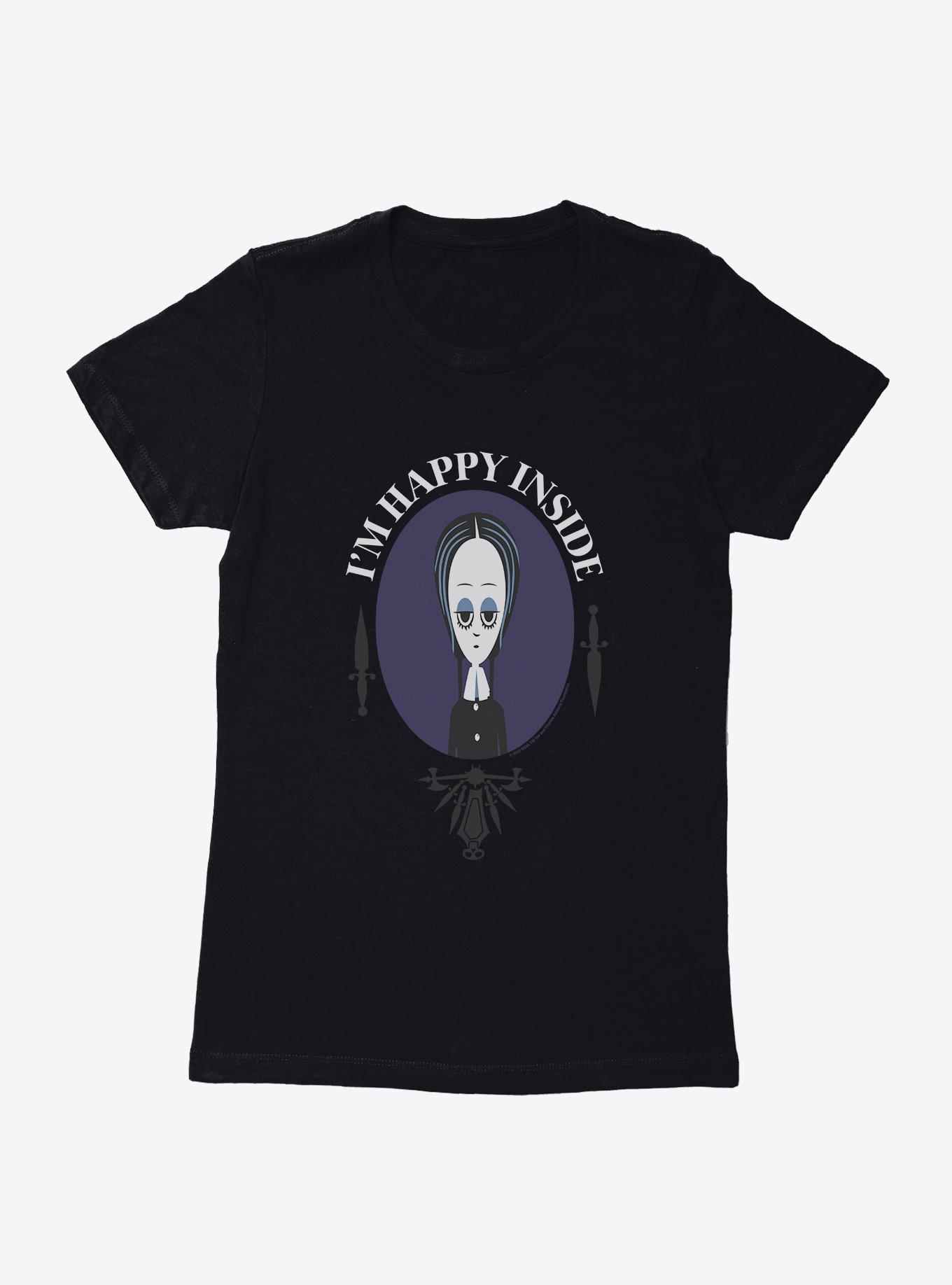 Addams Family Movie I'm Happy Inside Womens T-Shirt, , hi-res